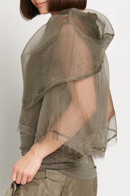 Planet Jackie O Organza Top - Loden