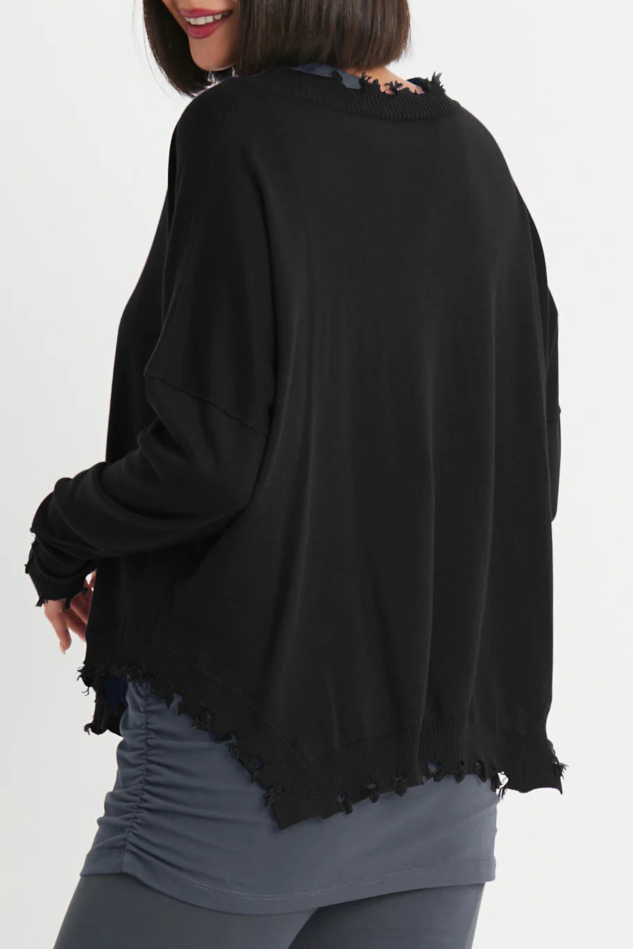 Planet Shabby Chic Sweater -Black