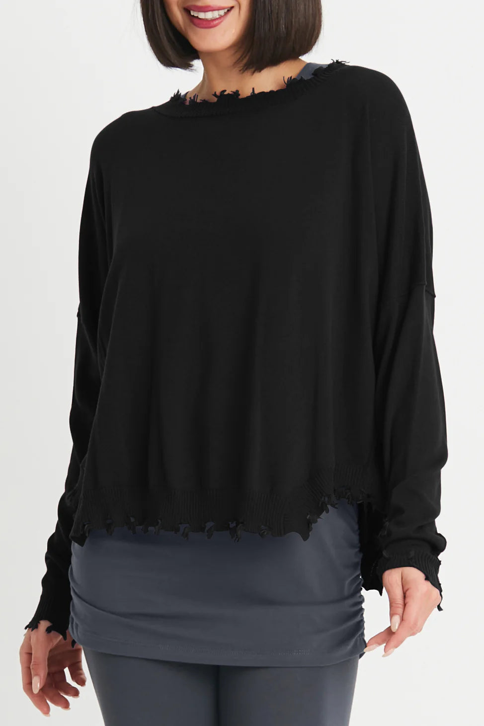 Planet Shabby Chic Sweater -Black