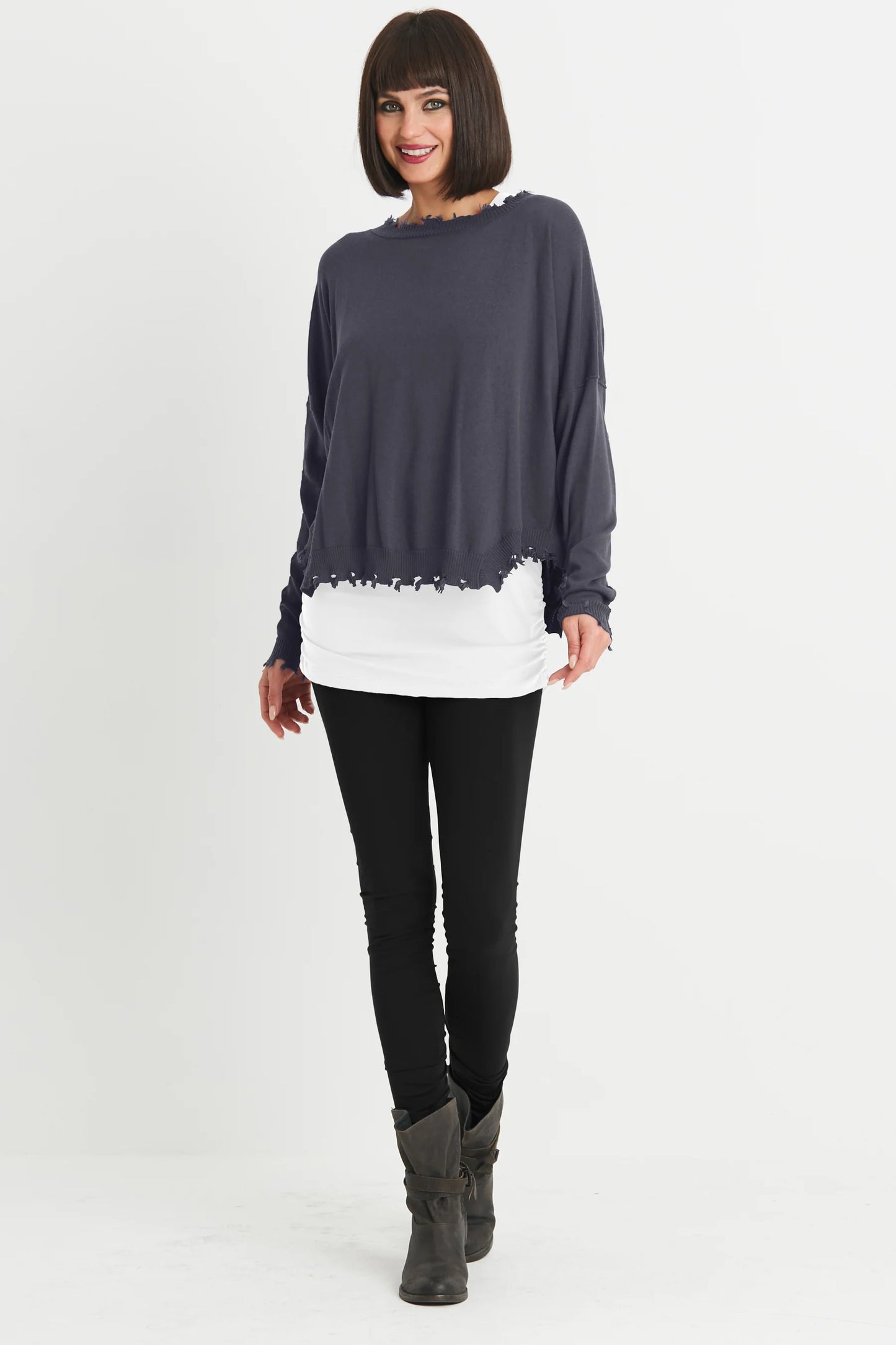 Planet Shabby Chic Sweater - Grey