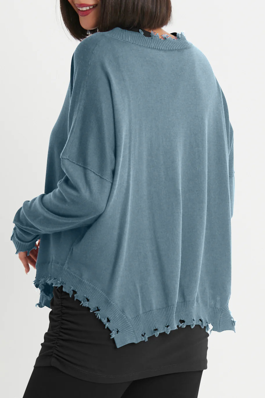 Planet Shabby Chic Sweater - Stealy Blue