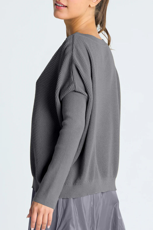 Planet Waffle Crewneck Sweater