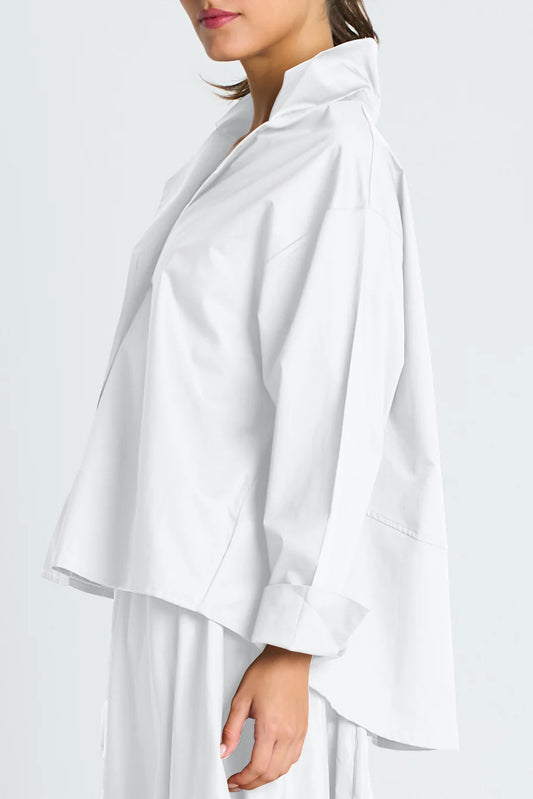 Planet Cotton Mini Man Shirt - White
