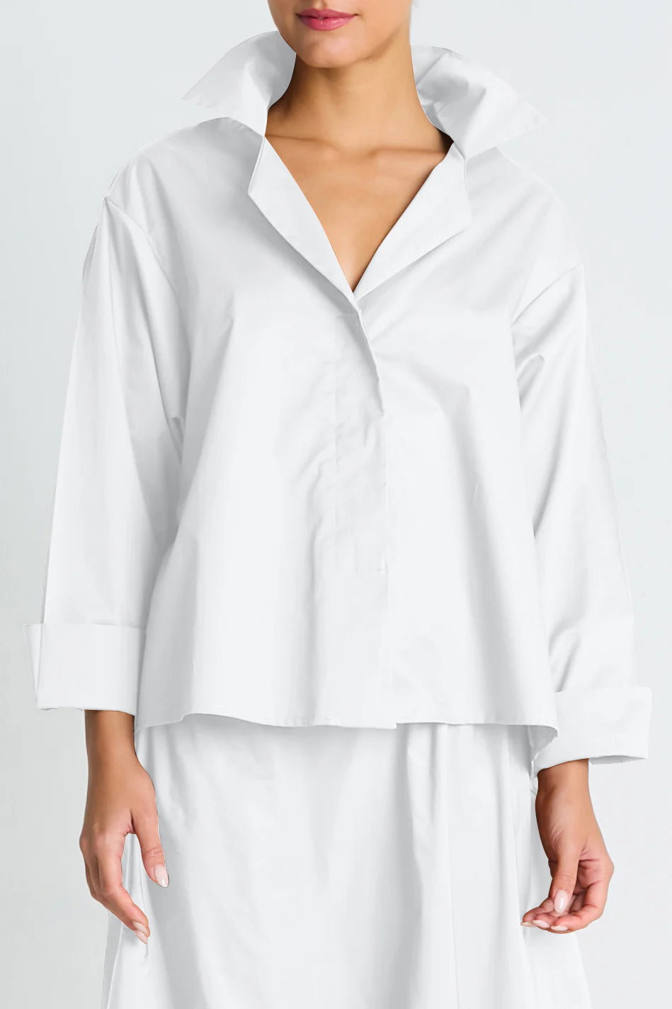 Planet Cotton Mini Man Shirt - White