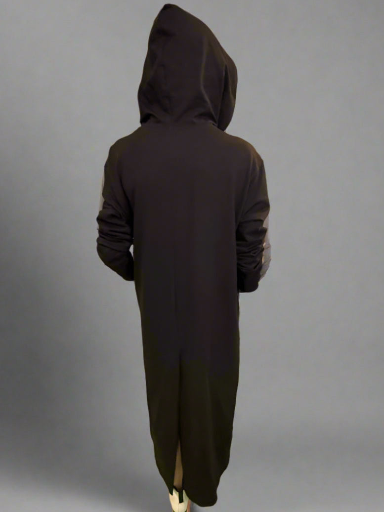 NY 77 Hooded Dress - Black