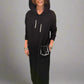 NY 77 Hooded Dress - Black