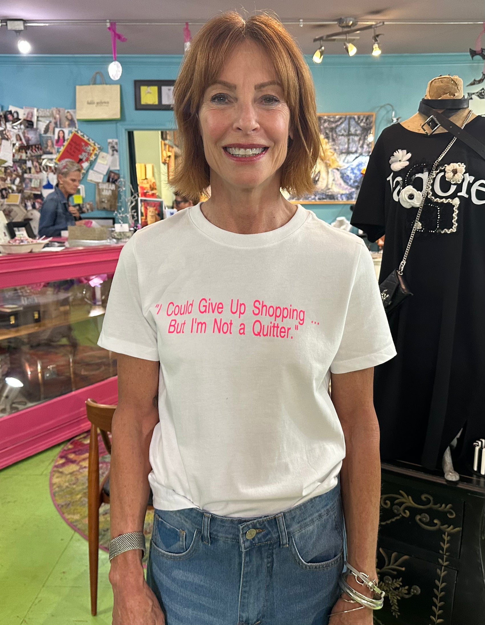 Eve Avery 'I Could Give Up Shopping....' Tee