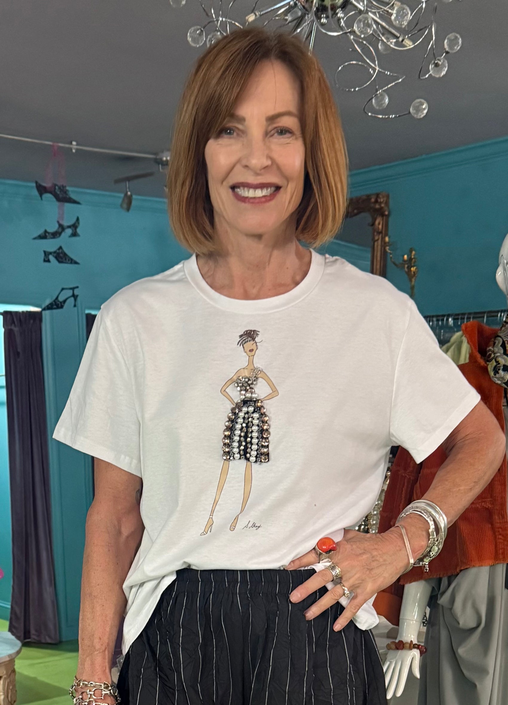 Sheila Gray Fasion Tee - Bedazzled Beauty