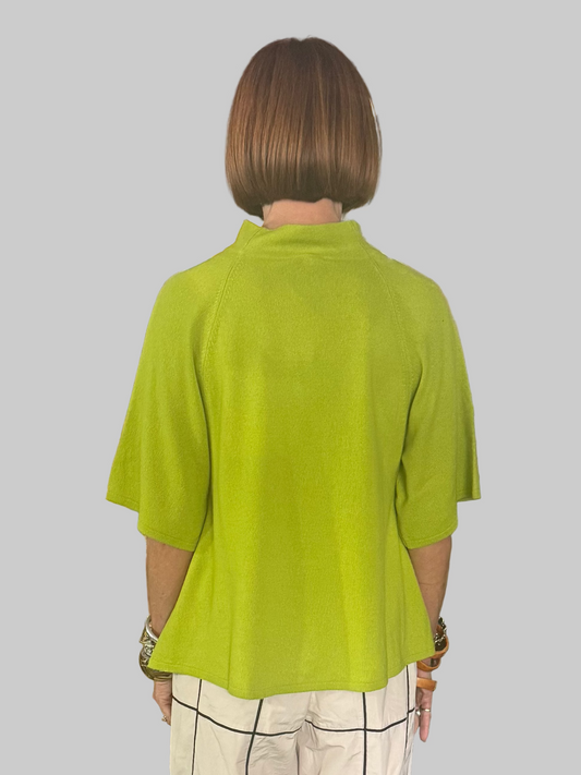Bitte Kai Rand Cashmere High Necked Blouse - Lime