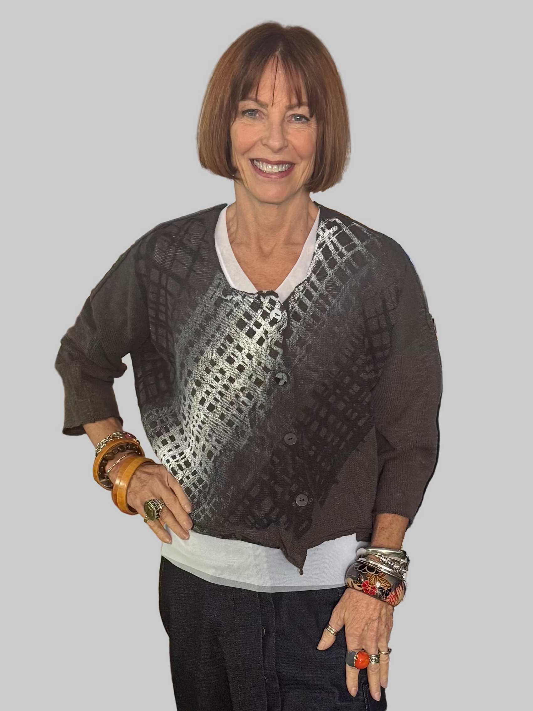 Paper Temples Nelson Cardy - Charcoal Ombre