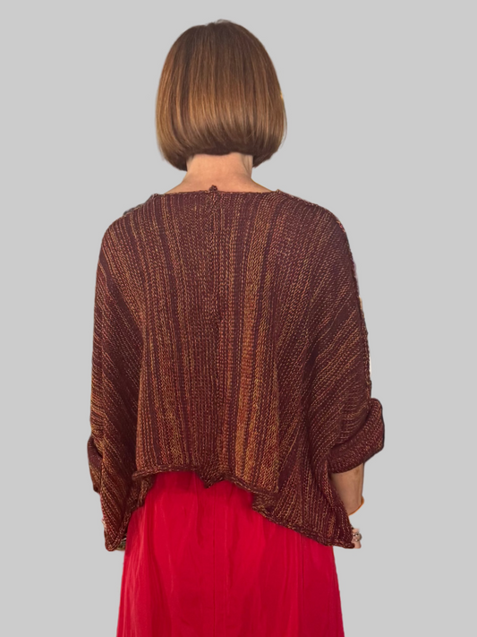 Paper Temples Astoria Sweater - Sangria