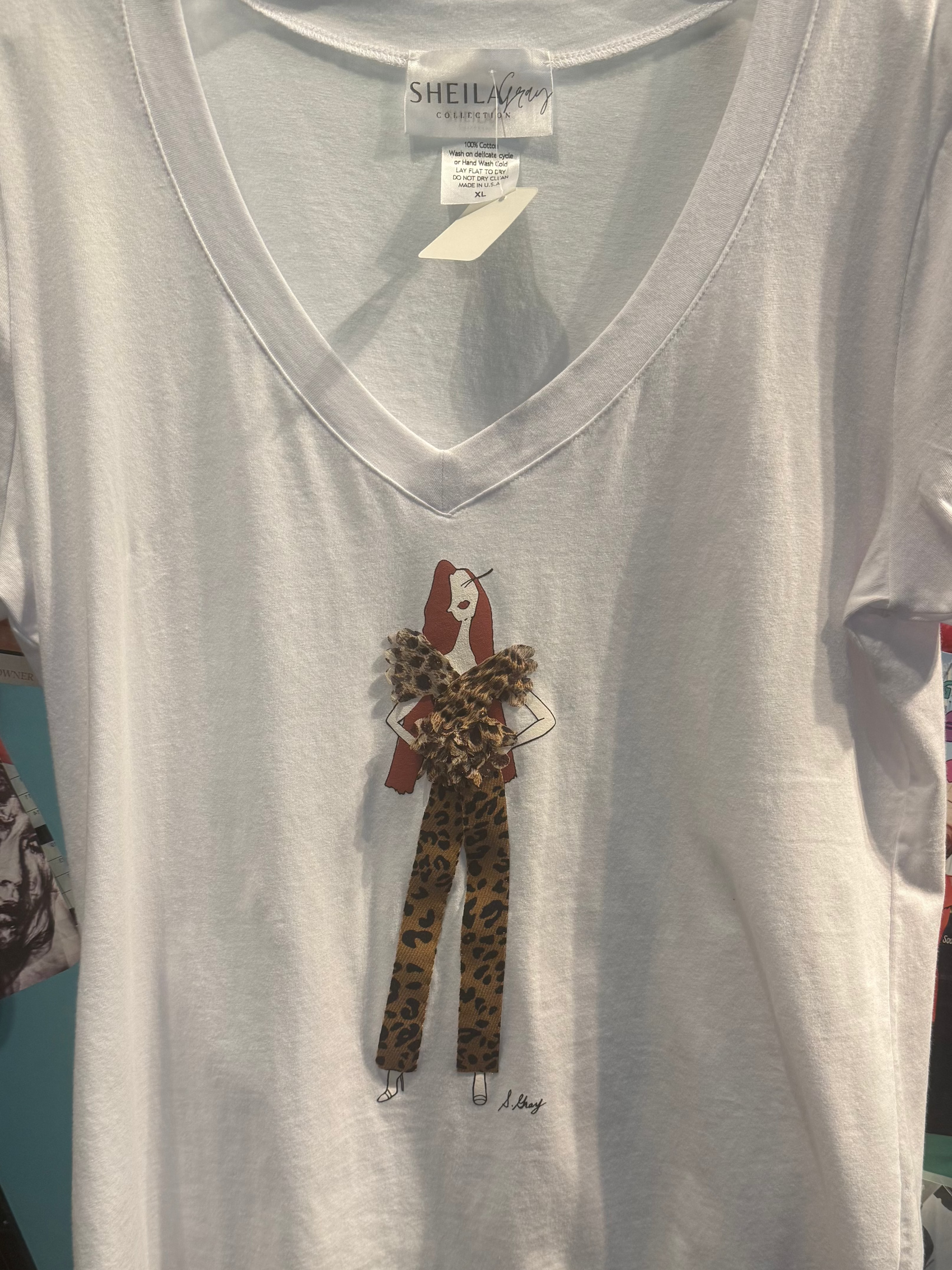 Sheila Gray Fasion Tee - Love and Leopards