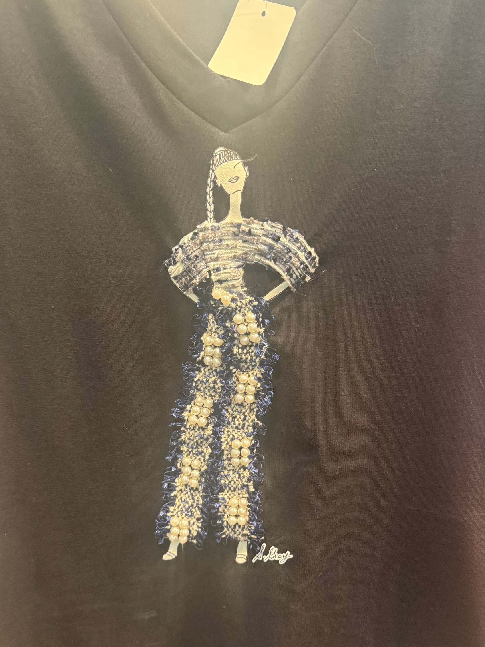 Sheila Gray Fasion Tee - Blue Pearl