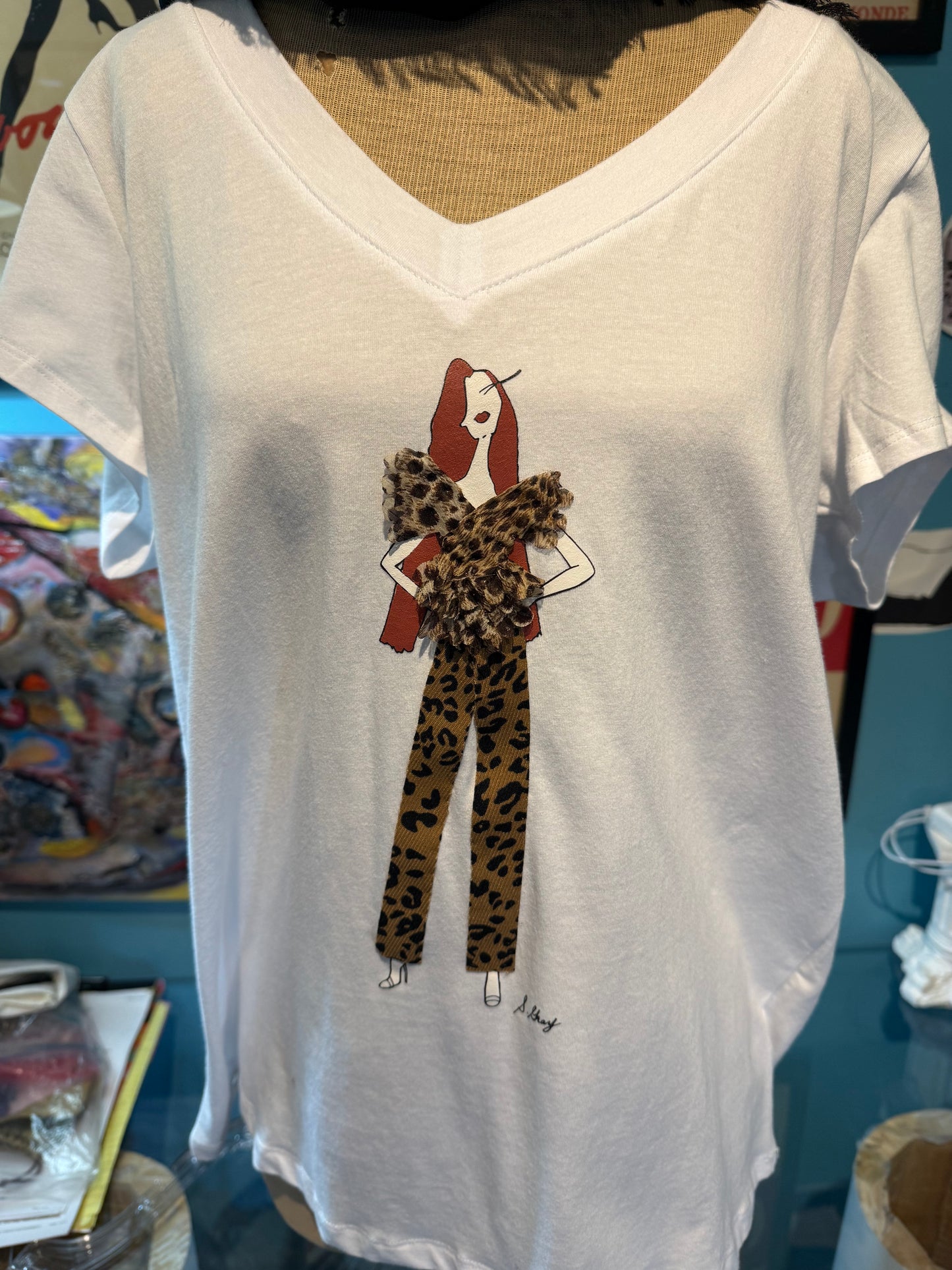 Sheila Gray Fasion Tee - Love and Leopards