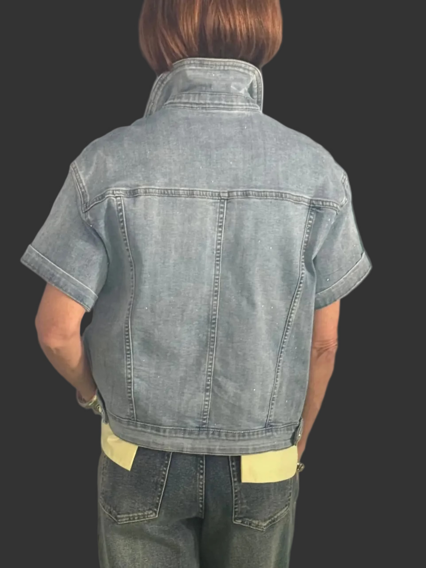 Picadilly Rhinestone Denim Jacket