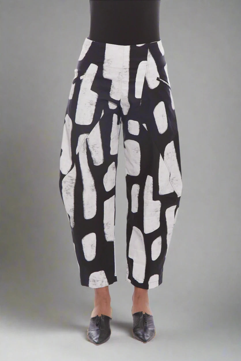 Matthildur Orchid Pant - Black Inca Print