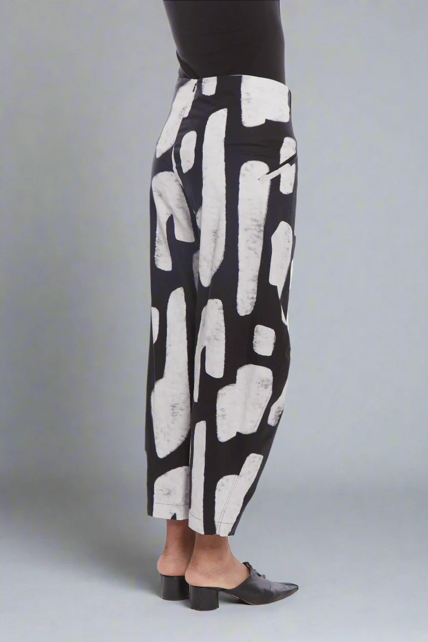 Matthildur Orchid Pant - Black Inca Print