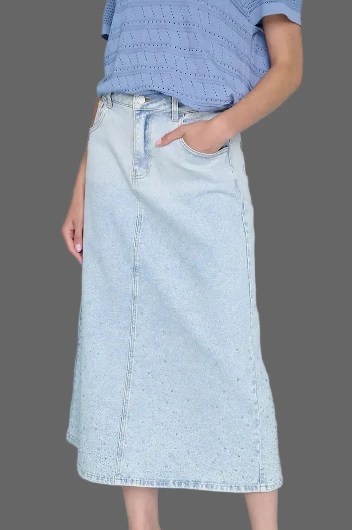 Picadilly Long Denim Skirt