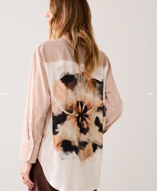 Summum Big Flower Button Up