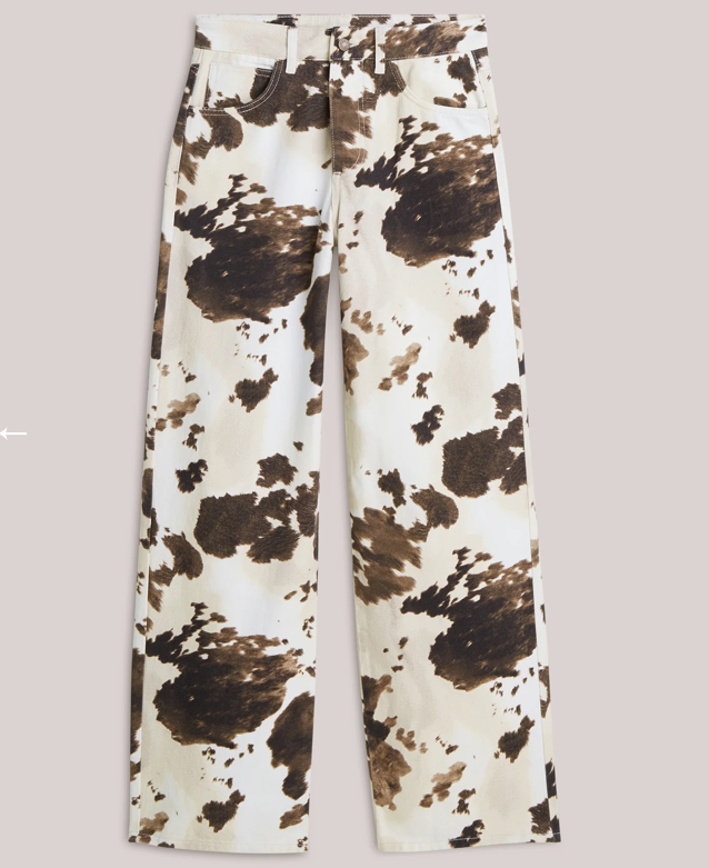 Summum Cow Print Pant