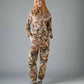 Summum Cammouflage and Floral Print Pants
