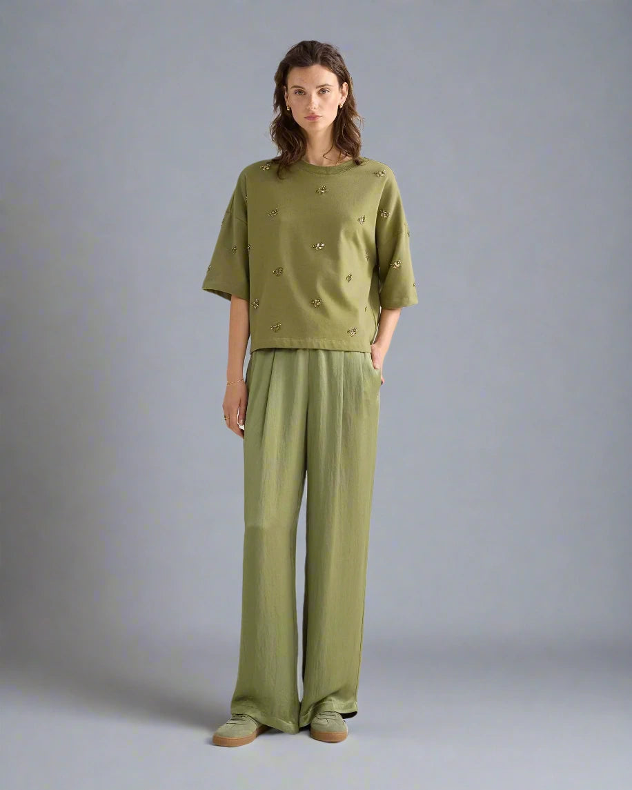 Summum Sweatshirt with Handembroidered Sequins