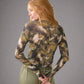 Summum Long Sleeve Mesh Top with Camouflage Print