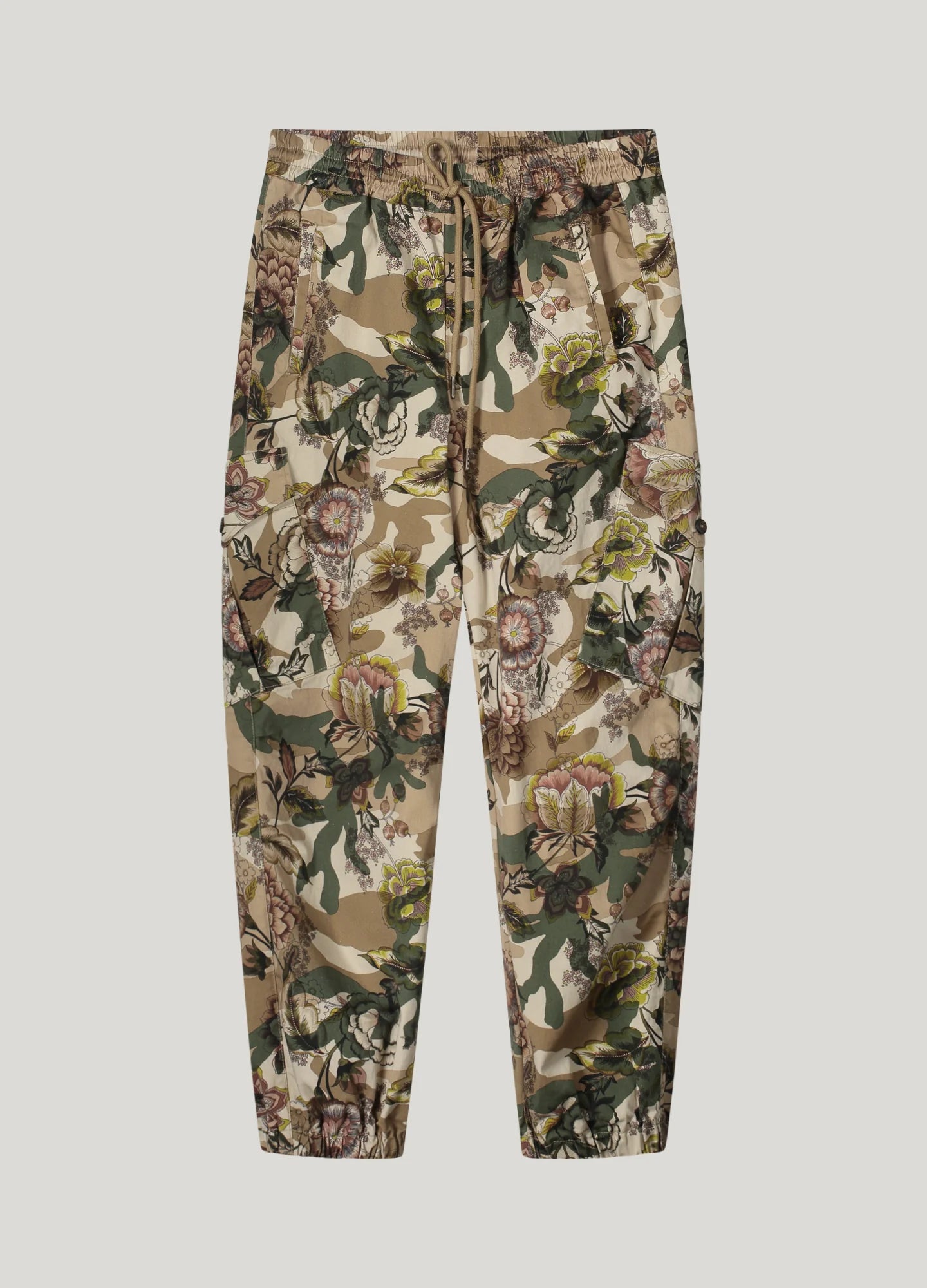 Summum Cammouflage and Floral Print Pants