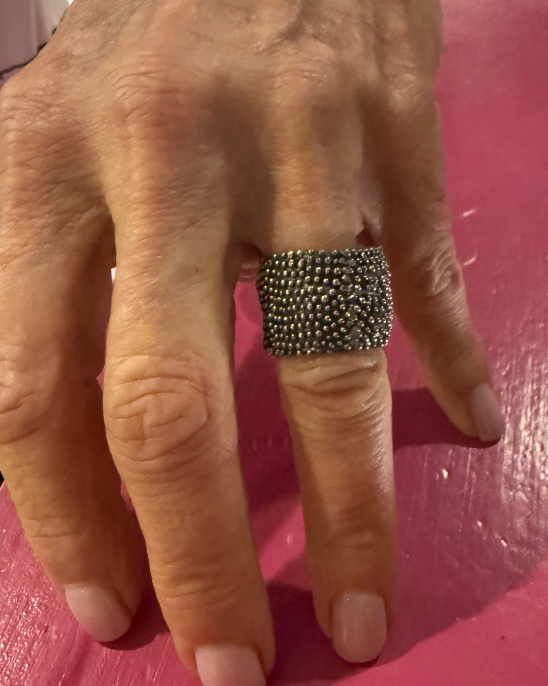 Silver Hearts Ring