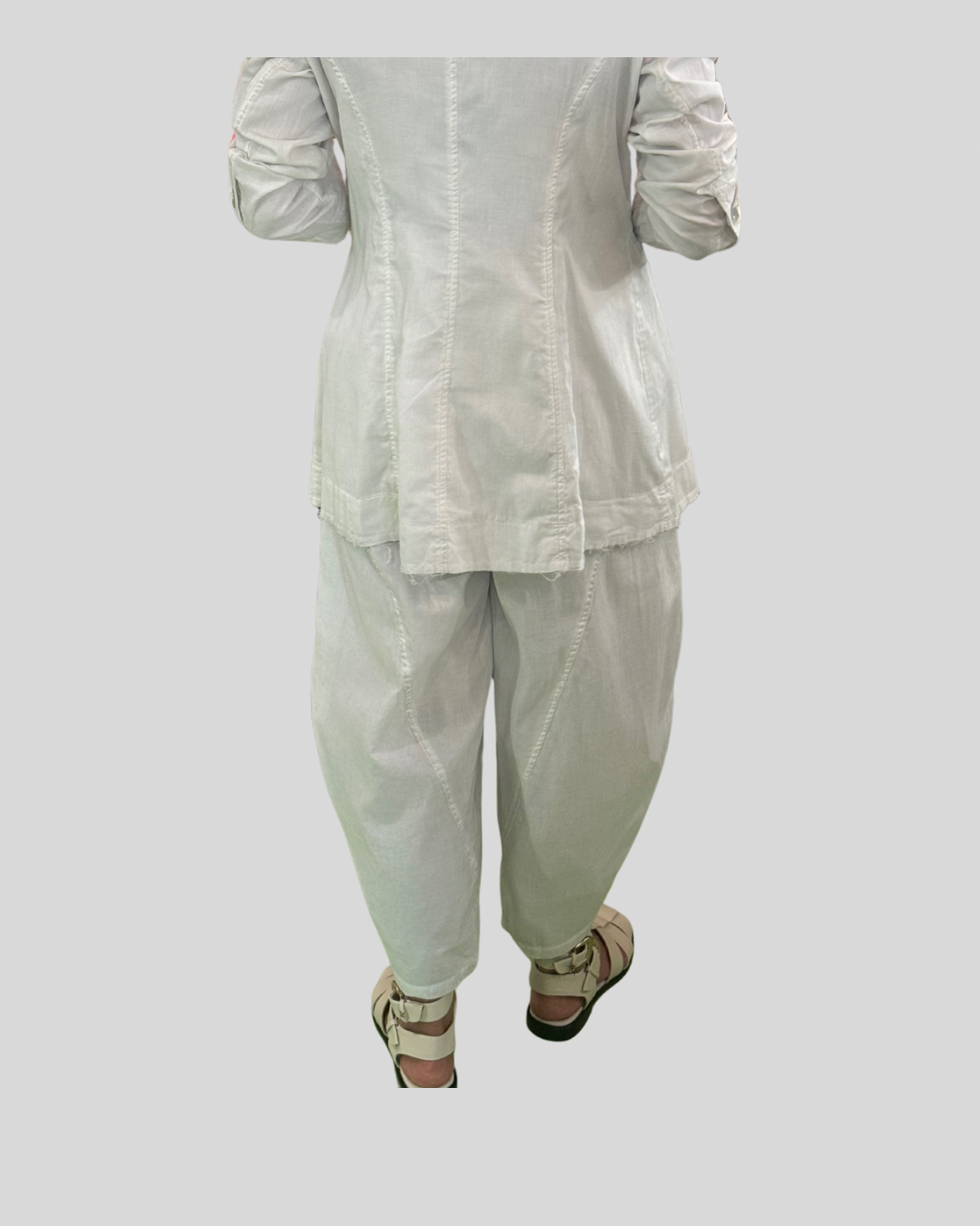 Baci Diagnol Seam Barrell Pants