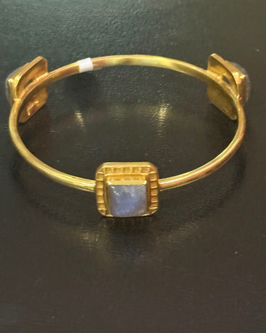 Bangle with gemstones