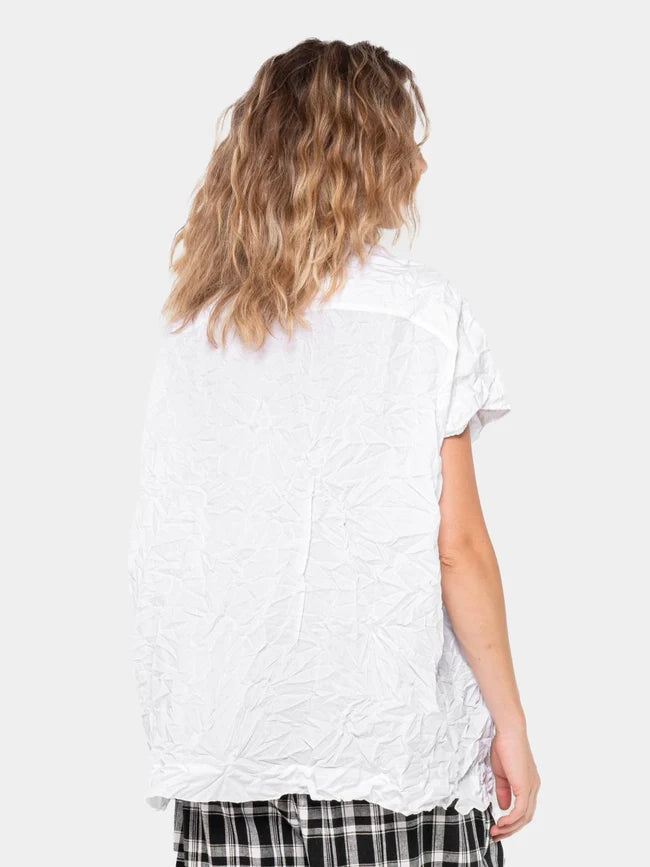 Baci Crinkled Boxy Shirt