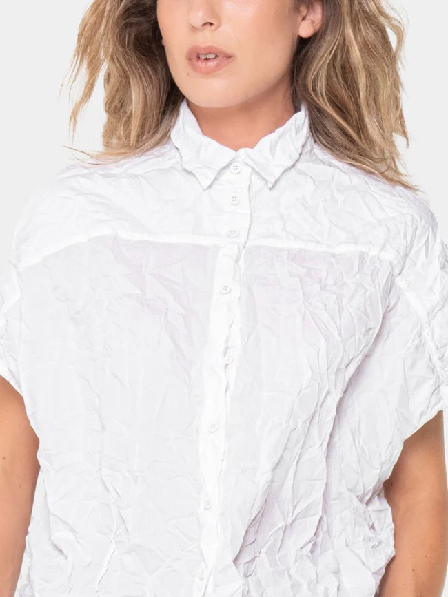 Baci Crinkled Boxy Shirt