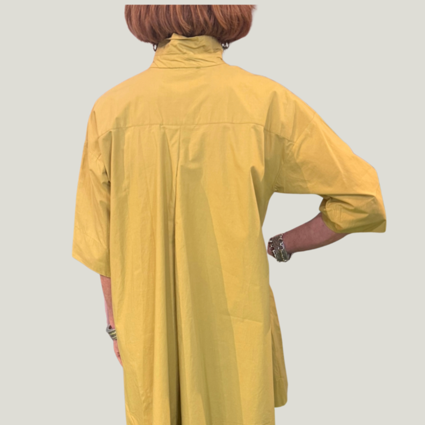 Gershon Bram Tasia Button Down Top- Mustard