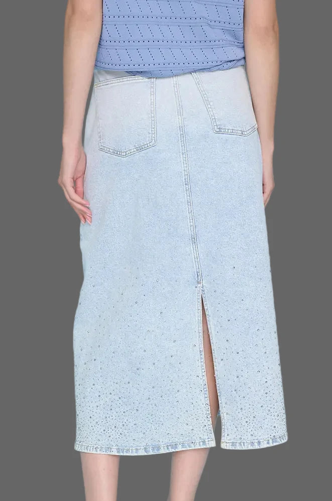 Picadilly Long Denim Skirt