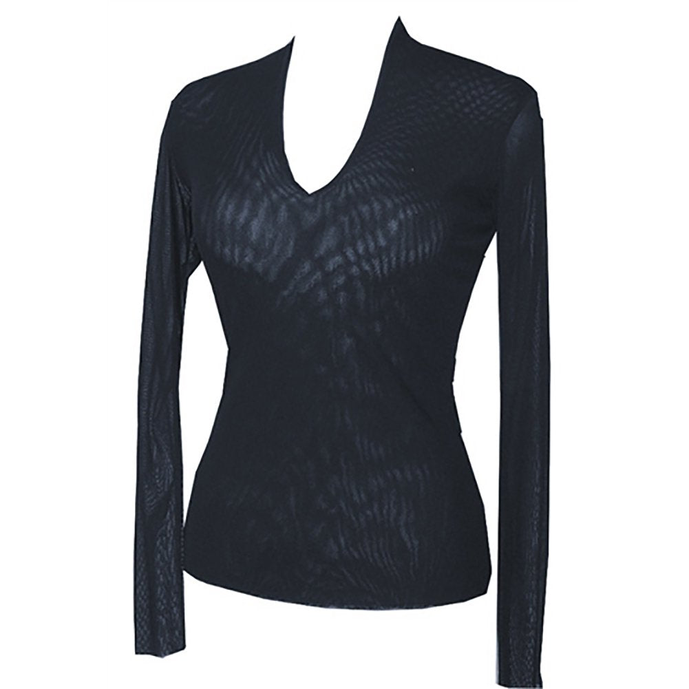 Petit Pois V Neck Mesh Top