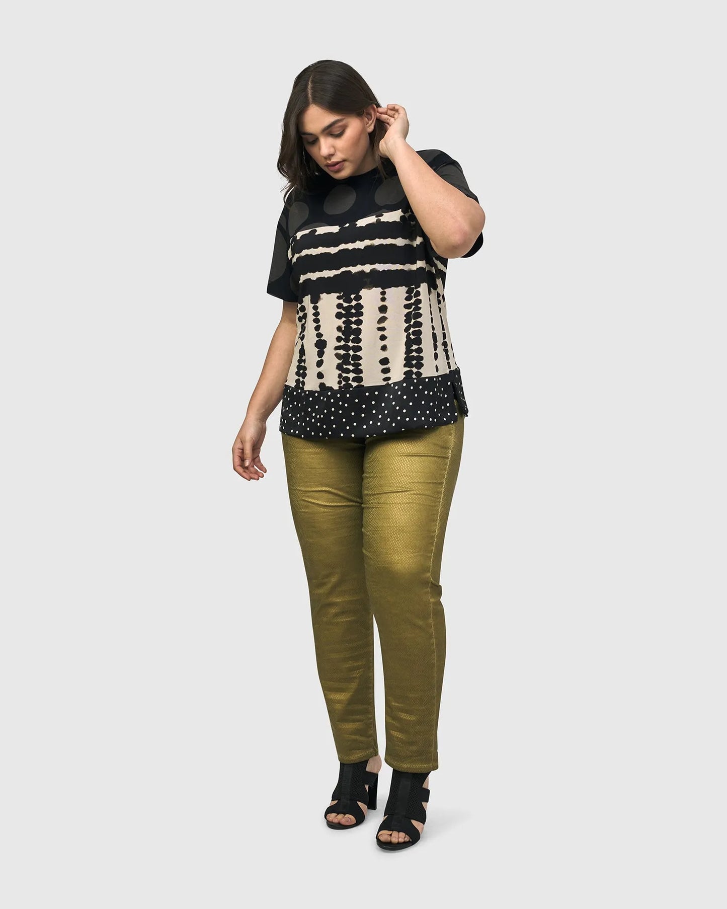 Alembika Stretch Jeans - Green Snake